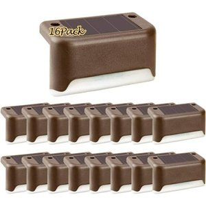 Solar Deck Lights Outdoor 16 Pack, Solar Step Lights Waterproof Led Solar light